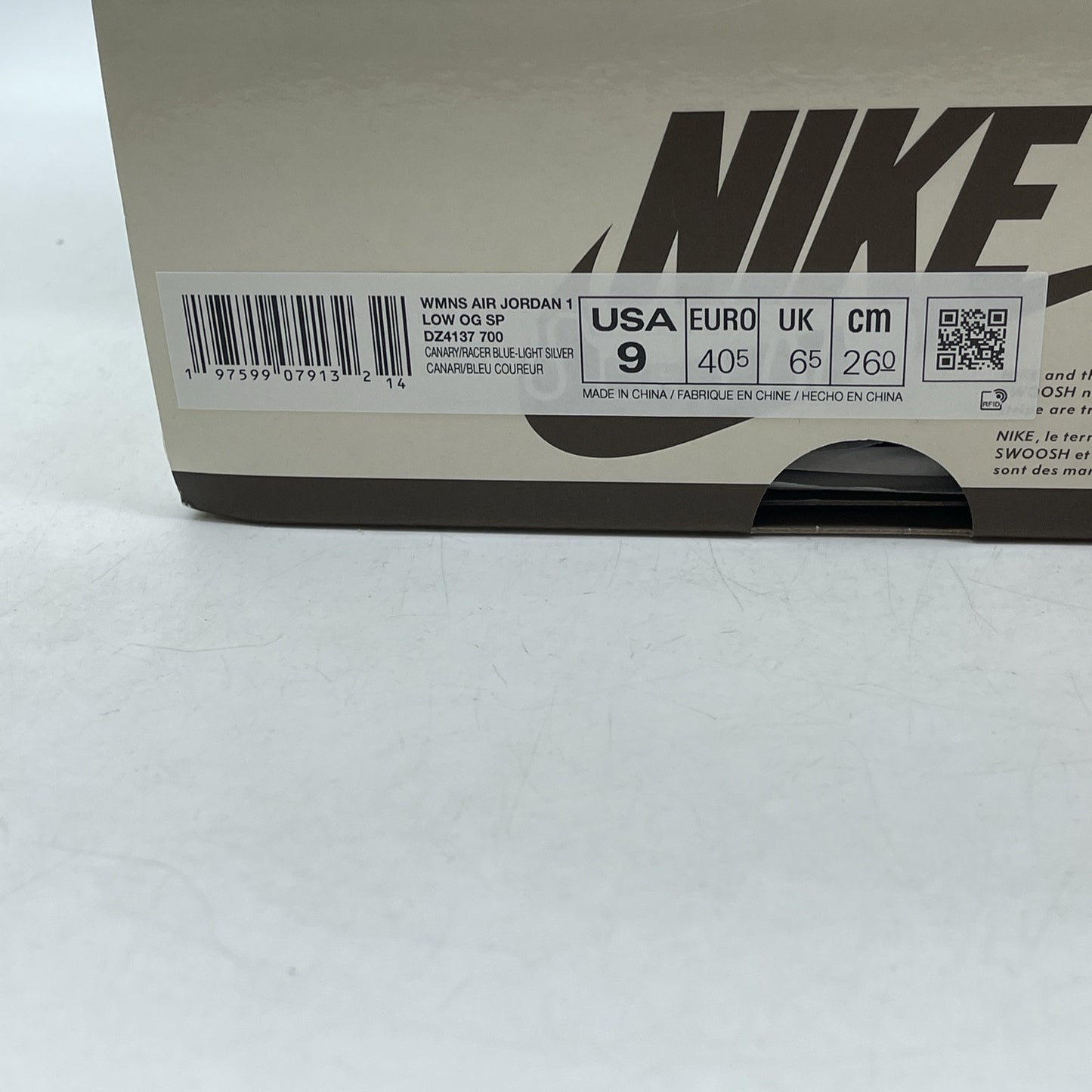 Size 9W - Travis Scott x Air Jordan 1 Retro OG SP Low Canary Suede (DZ4137-700)