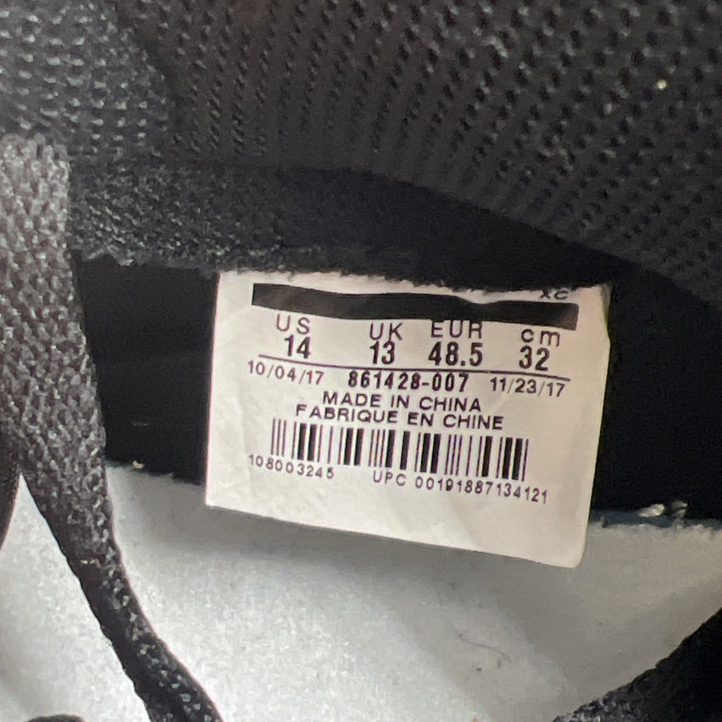 Size 14 - Air Jordan 1 Retro OG NRG High Gold Toe (861428-007)