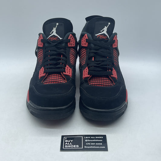 Size 13 - Jordan 4 Retro Mid Red Thunder Black Red Suede (CT8527-016)
