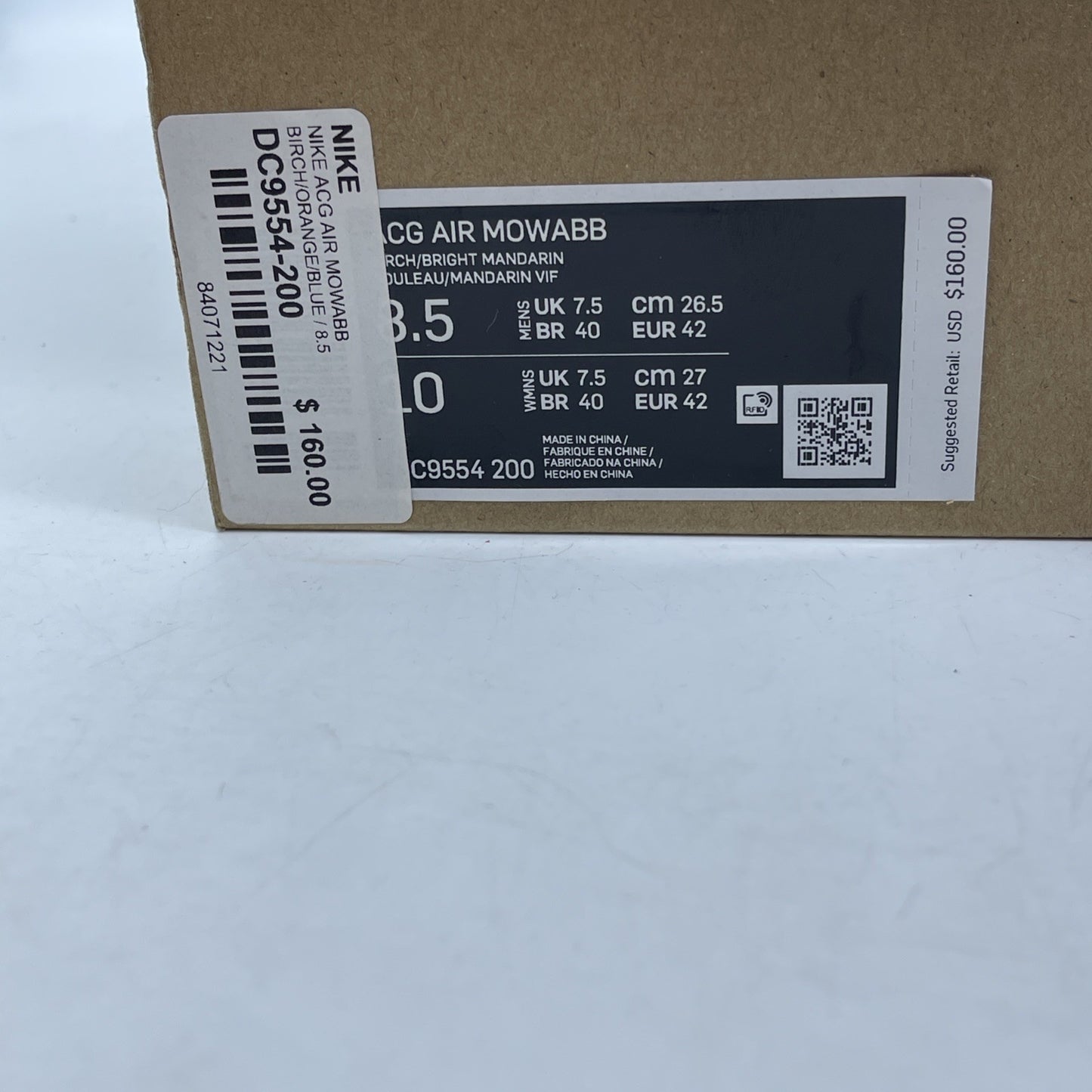 Size 8.5 - Nike ACG Air Mowabb OG 2021 Rattan Birch Brown Suede (DC9554-200)