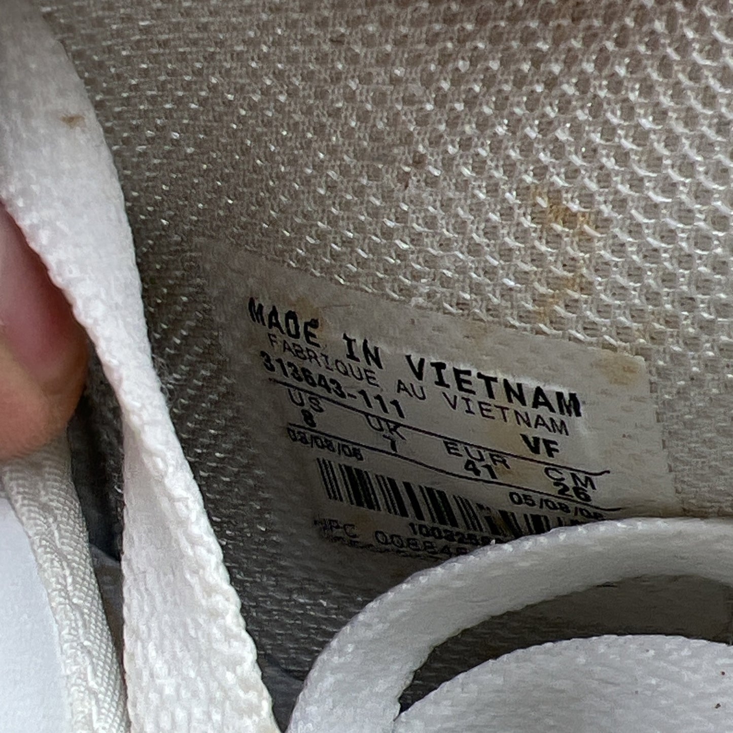 Size 8 - Nike Air Force 1 Mid Triple White (313643-111)