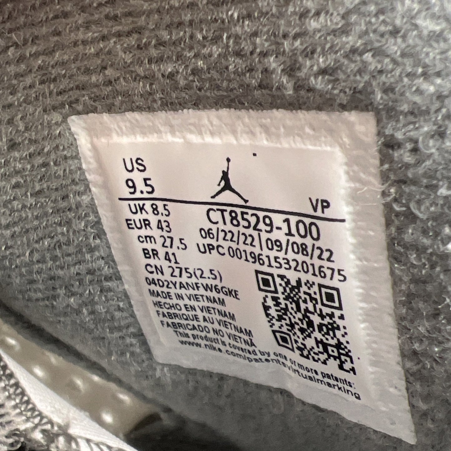 Size 9.5 - Air Jordan 6 Retro Cool Grey (CT8529-100)