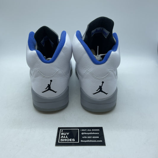 Size 10 - Air Jordan 5 Retro Stealth 2.0 White Grey Black Leather (DD0587-140)