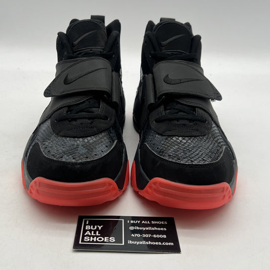 Size 11 - Rare NIKE AIR VEER Premium Black Anthracite Red Sneakers (599443-002)