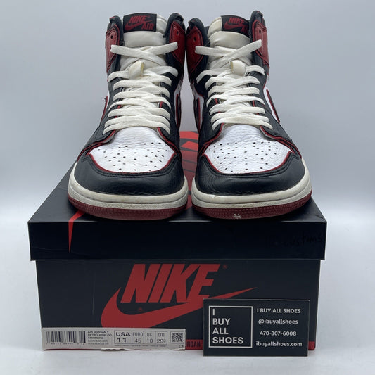 Size 11 - Jordan 1 Retro High OG Bloodline White Black (Custom)(555088-062)