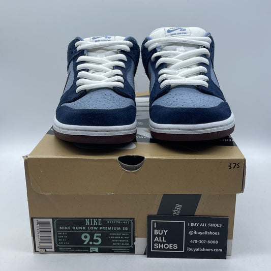 Size 9.5 - Nike FTC x Dunk Premium SB Low Finally Blue Suede (313170-463)