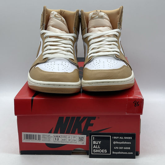 Size 12W - Air Jordan 1 Retro OG High Praline Brown White Leather (FN6622-201)
