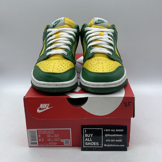 Size 8 - Nike Dunk SP 2020 Low Brazil Green Yellow Leather (CU1727-700)