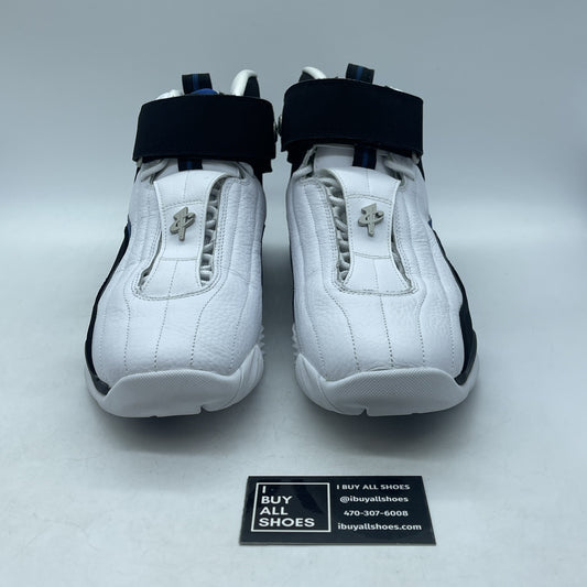Size 11.5 - Nike Air Penny 4 OG Orlando White Black Suede Leather (864018-100)