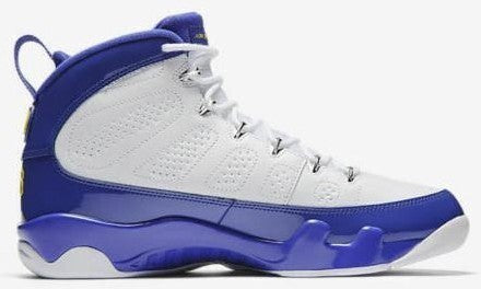Size 11 - Air Jordan 9 Retro Kobe Blue White Yellow Leather (302370-121)