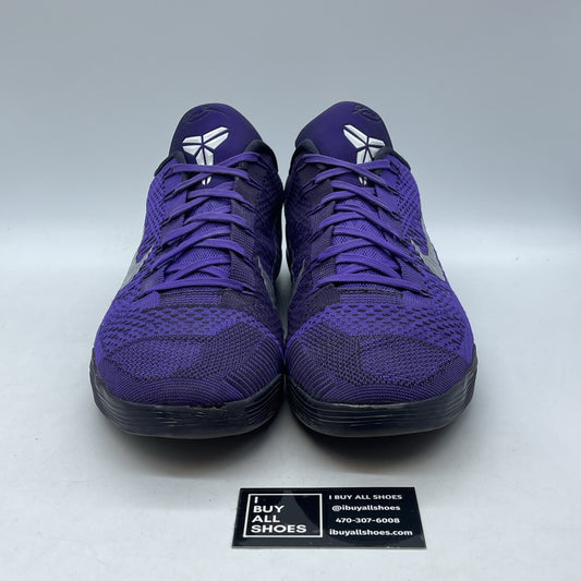 Size 14 - Nike Kobe 9 Elite Low Moonwalker Purple Suede Leather (639045-515)