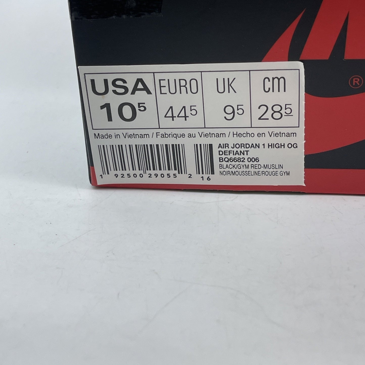 Size 10.5 - Air Jordan 1 Retro OG High Couture Black Red Leather (BQ6682-006)