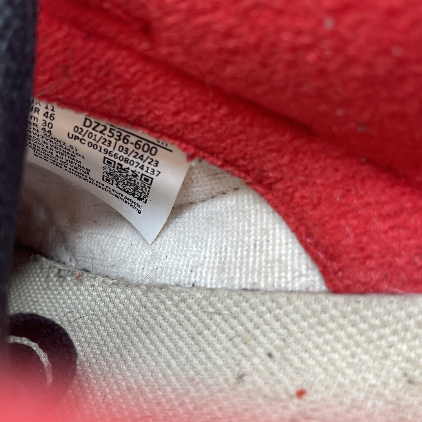 Size 12 - Nike Dunk Low Split - Chicago White Black Red Grey (DZ2536-600)
