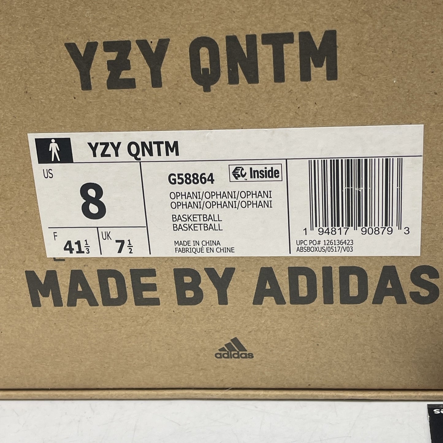 Size 8 - adidas Yeezy Quantum Teal Blue Grey Black Suede (G58864)