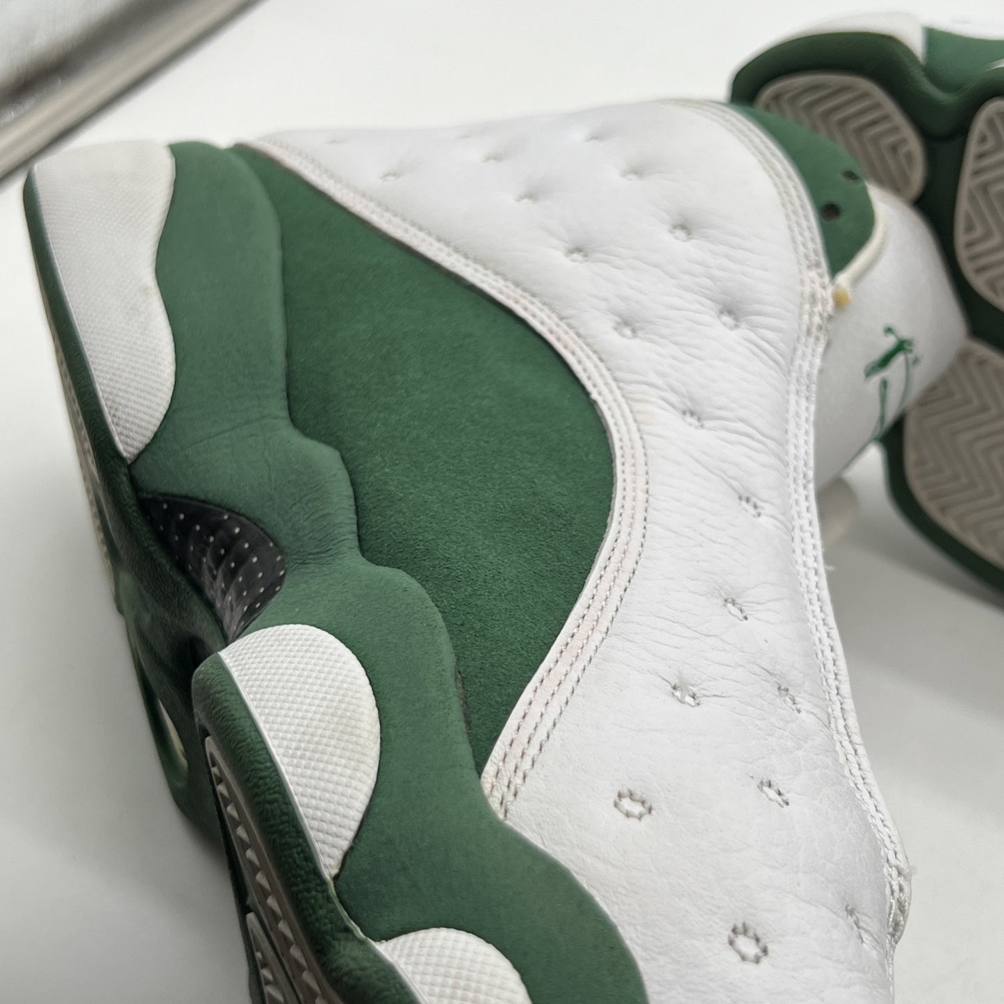 Size 13 - Air Jordan 13 Retro PE Ray Allen Leather White Suede (414571-125)