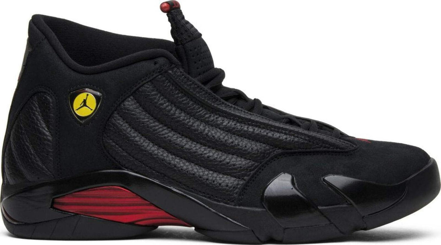 Size 10.5 - Air Jordan 14 Retro 2018 Last Shot Black Red Suede (487471-003)
