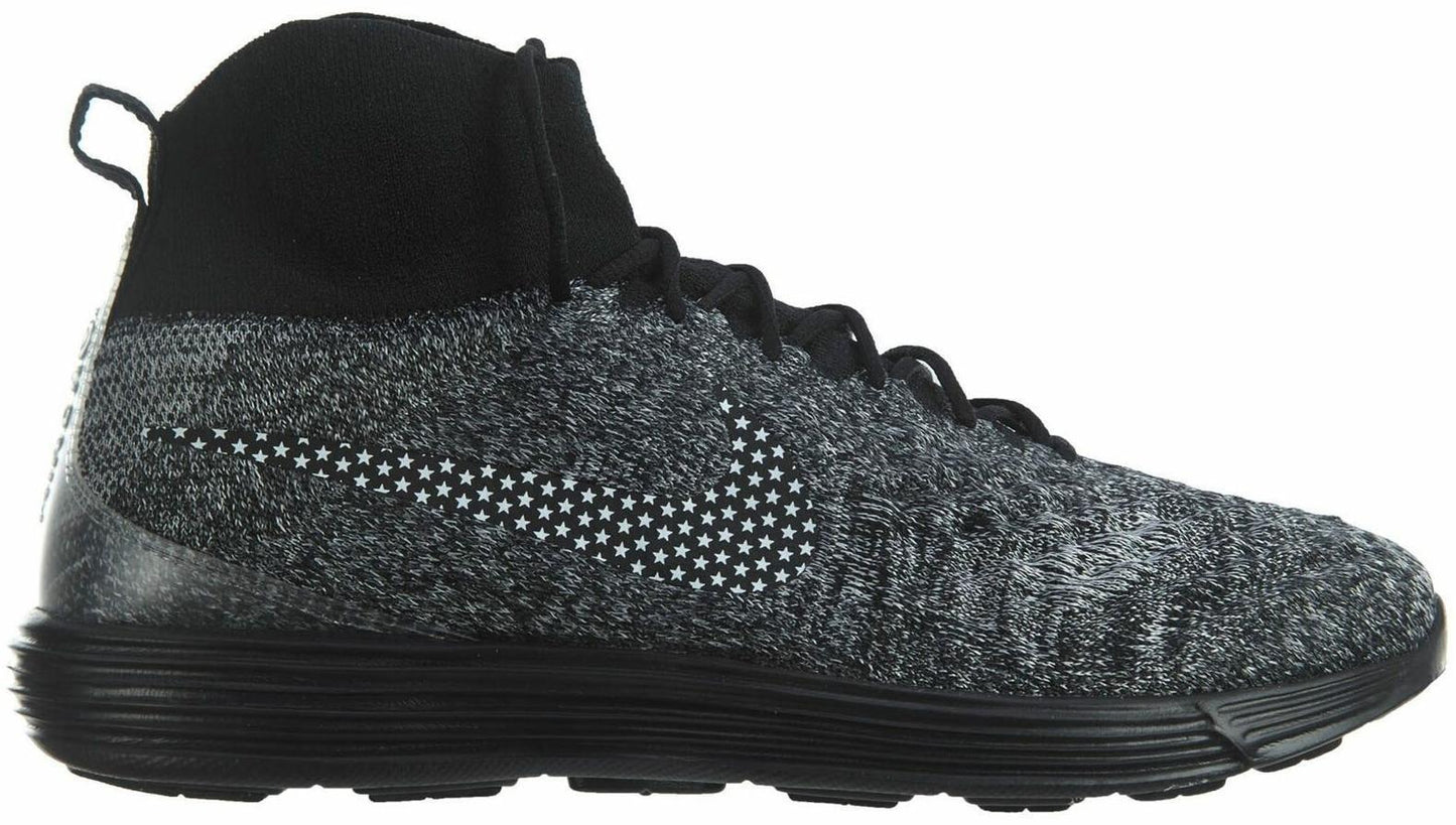 Size 10.5 - Nike Lunar Magista 2 Flyknit FC Black White Suede (876385-001)