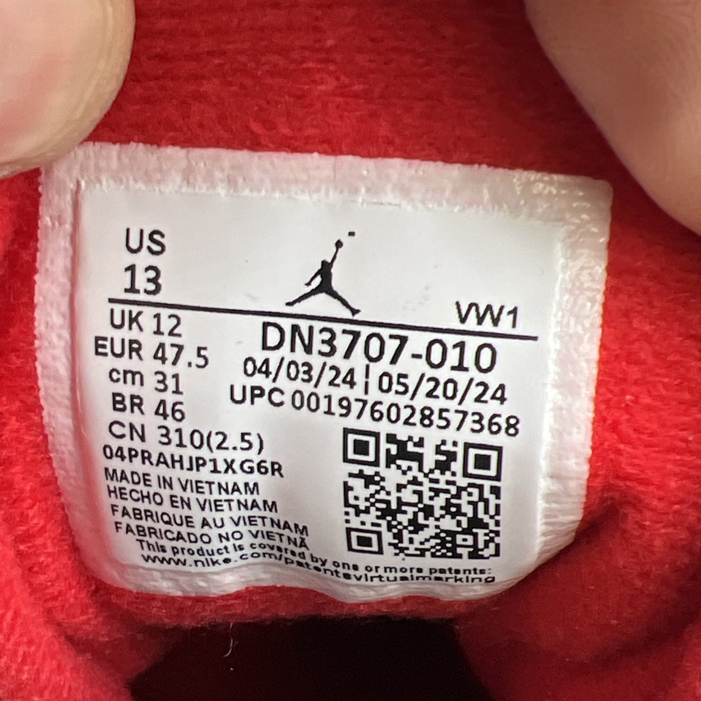 Size 13 - Air Jordan 3 Retro OG 2024 Black Cement (DN3707-010)