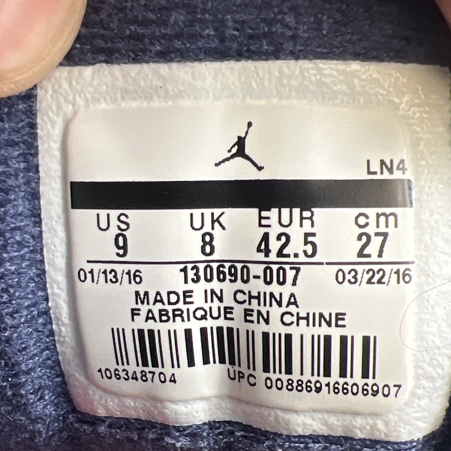 Size 9 - Air Jordan 12 Retro Grey University Blue (130690-007)