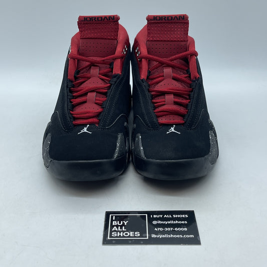 Size 8.5W- Air Jordan 14 Retro Low Red Lipstick Black Suede (DH4121-006)