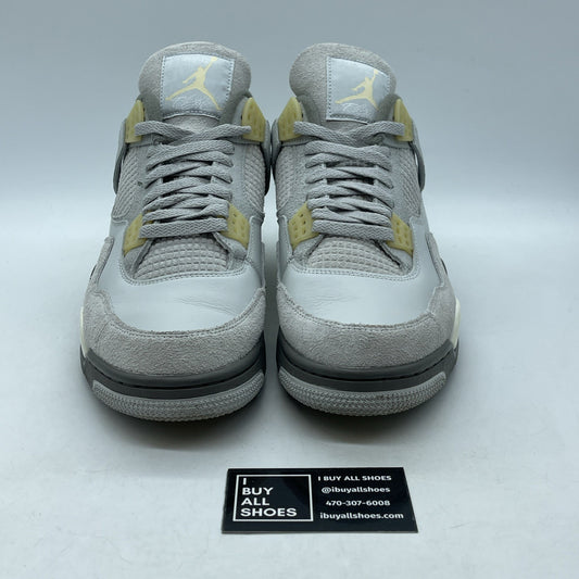 Size 12 - Jordan 4 Retro SE Low Craft Grey Suede Leather (DV3742-021)