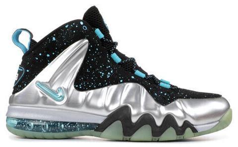Size 9 - Nike Barkley Posite Max Splatter Black Grey Suede (555097-040)