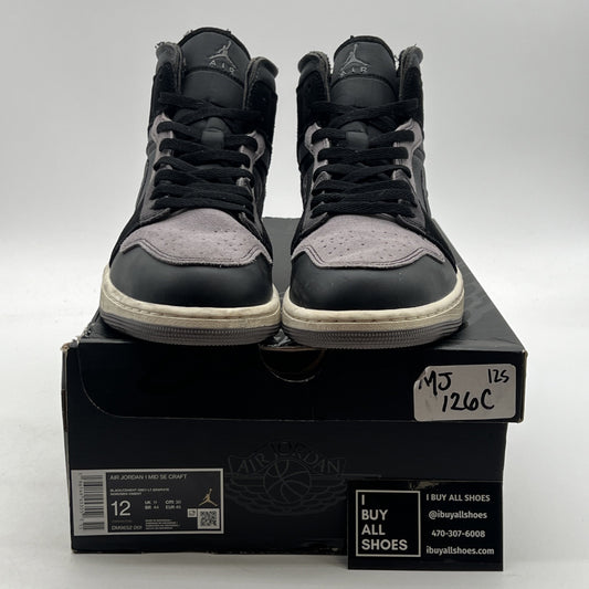 Size 12 - Air Jordan 1 SE Craft Mid Inside Out - Black (DM9652-001)