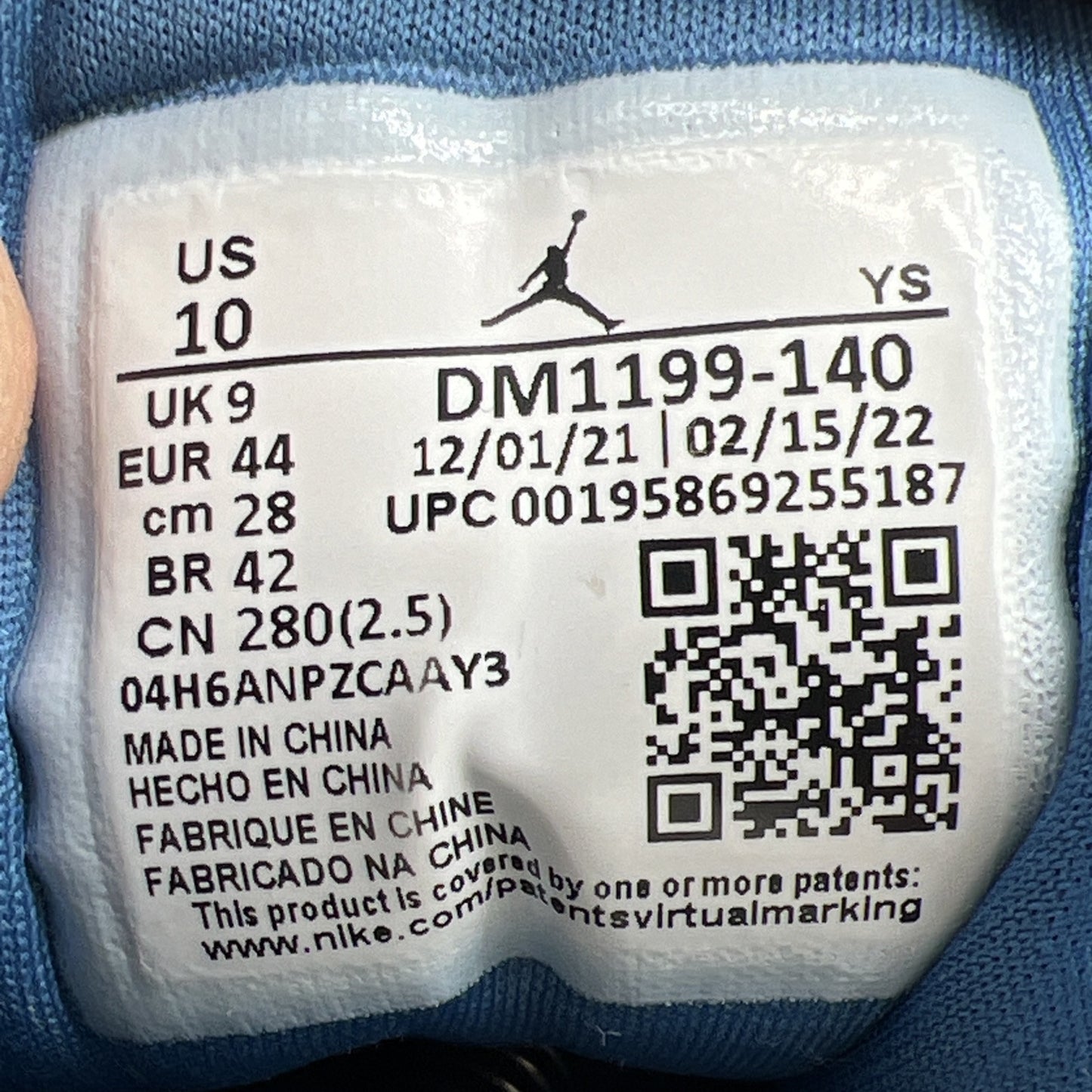 Size 10 - Air Jordan 1 Low True Blue (DM1199-140)