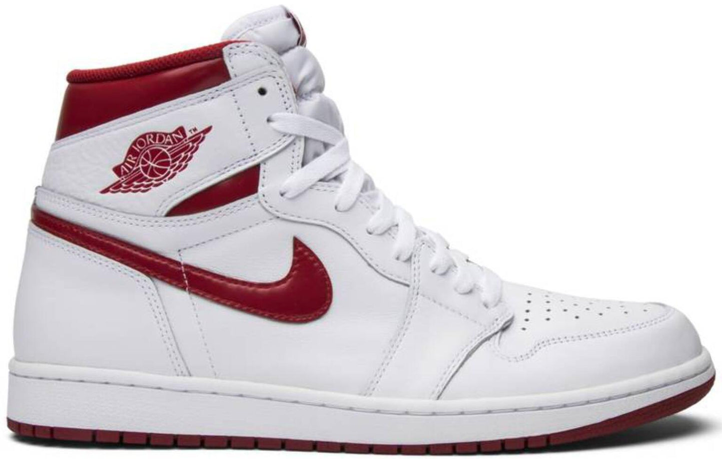 Size 9.5 - Air Jordan 1 Retro OG High Metallic Red White Leather (555088-103)