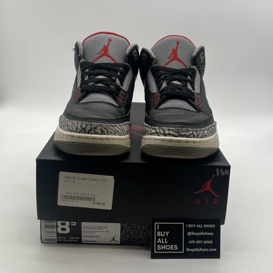 Size 8.5 - Air Jordan 3 Retro OG Mid Black Cement (854262-001)