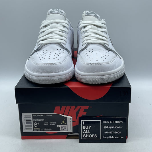 Size 9.5 - Jordan 1 Low OG Neutral Gray White Suede Leather (CZ0790-100)