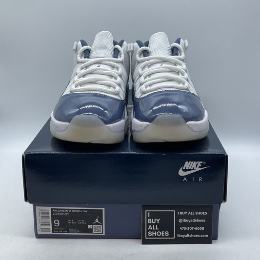 Size 9 - Air Jordan 11 Retro Low Diffused Blue Suede Leather (FV5104-104)