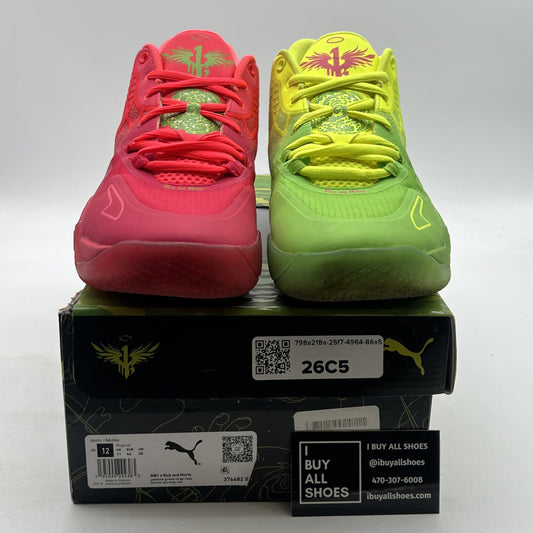 Size 12 - PUMA MB.01 x Rick and Morty Green/Red 2022 (376682-01)