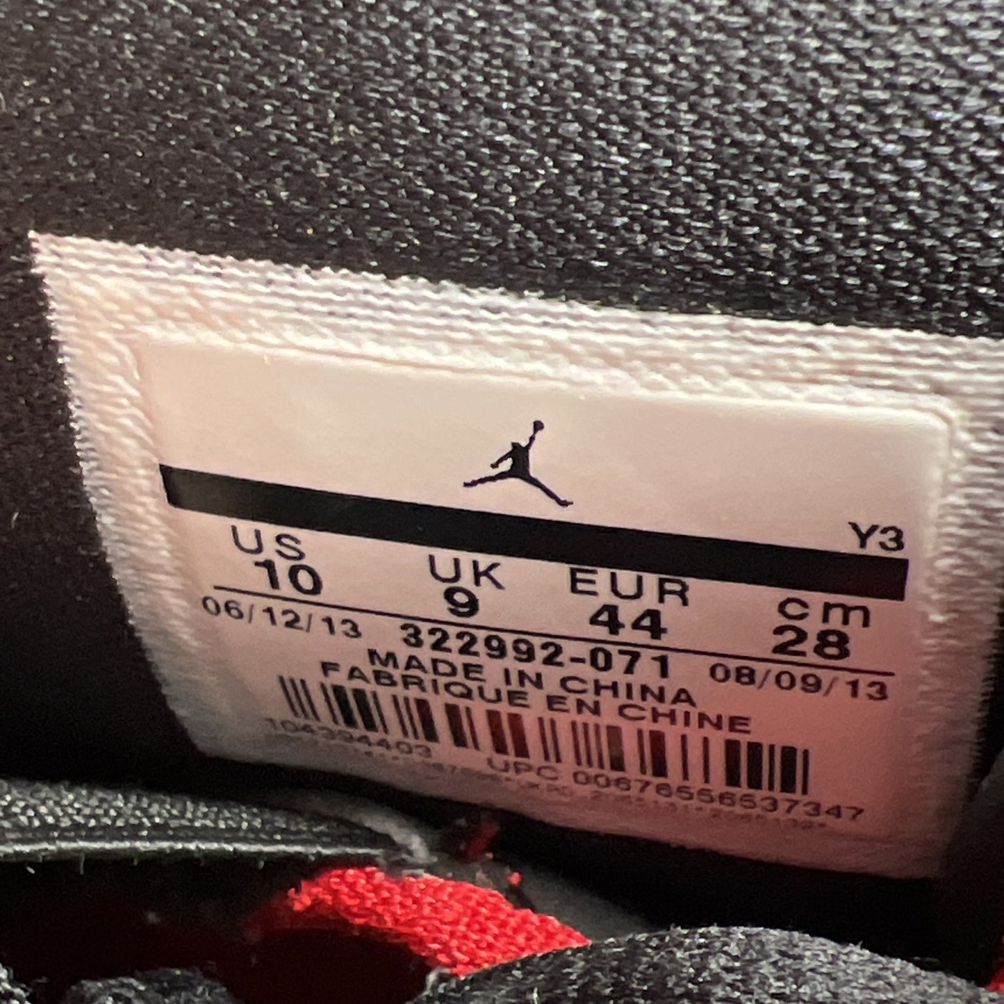 Size 10 - Air Jordan 6 Rings 2013 Bred (322992-071)