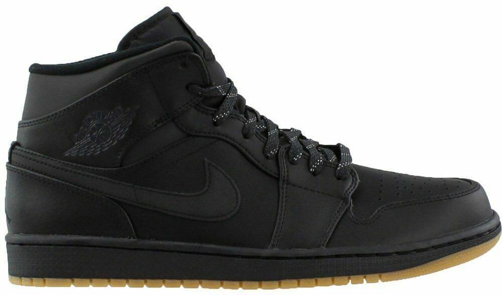 Size 10.5 - Air Jordan 1 Winterized Mid Black Gum (AA3992-002)