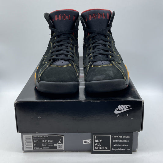 Size 9.5 - Jordan 7 Retro Citrus Black Orange Suede (CU9307-081)