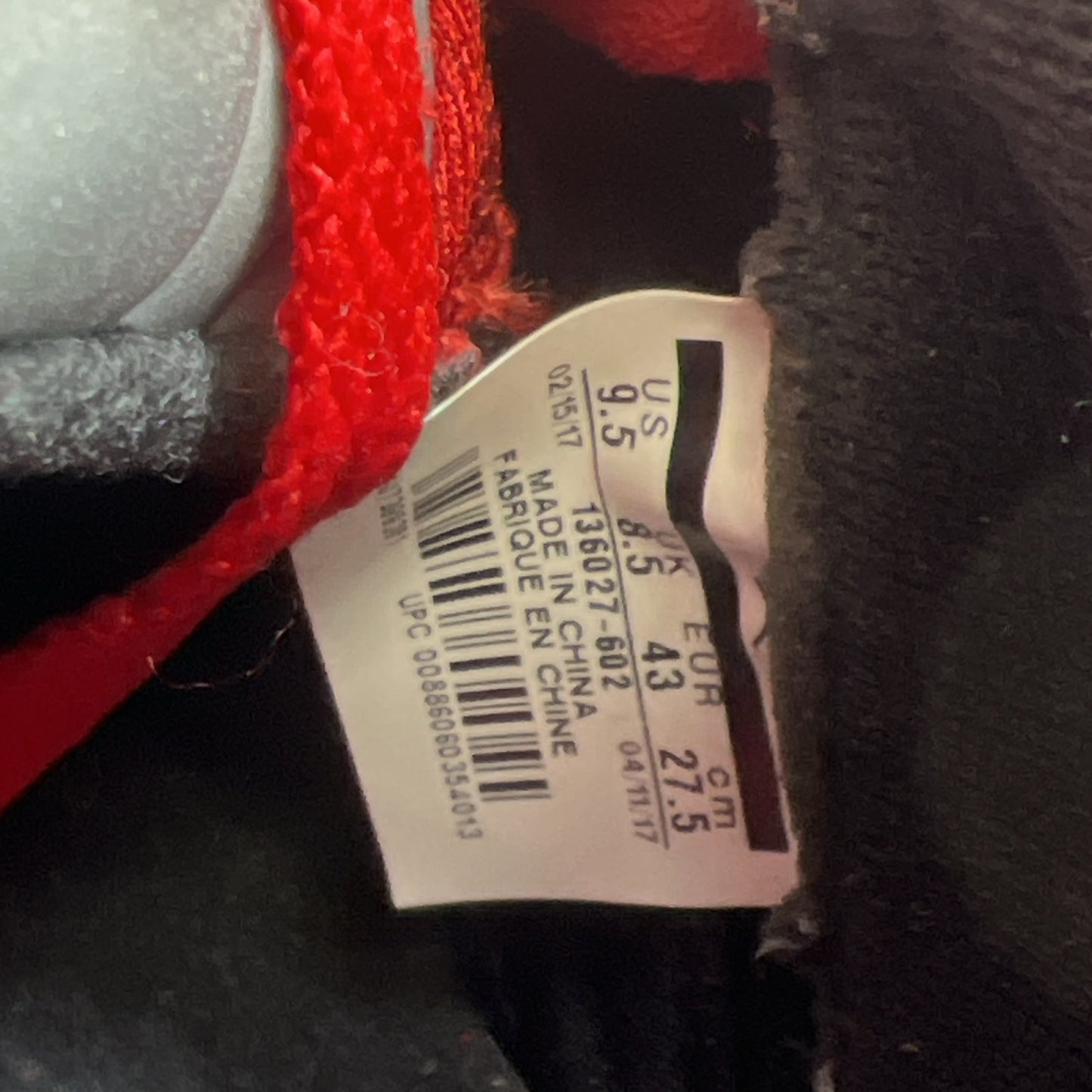 Size 9.5 - Air Jordan 5 Retro Red Suede (136027-602)
