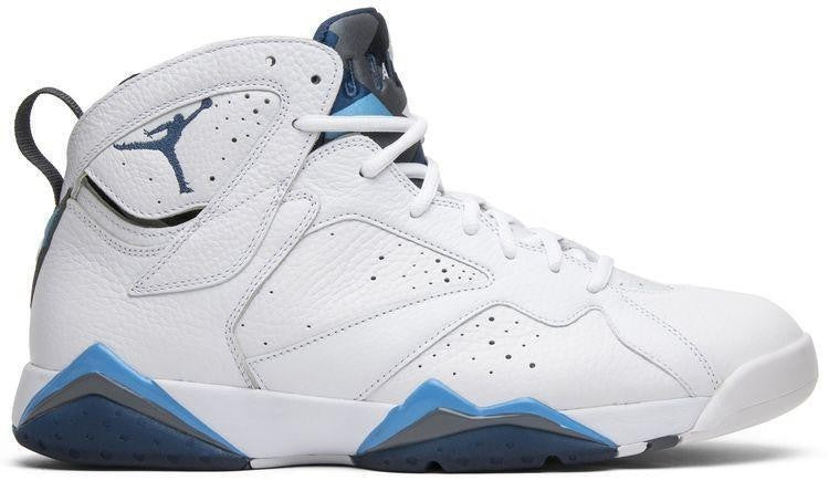 Size 9.5 - Air Jordan 7 Retro 2015 French Blue White Grey Leather (304775-107)