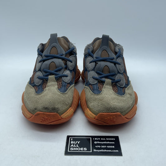 Size 8 - adidas Yeezy 500 Enflame Brown Blue Suede Leather (GZ5541)