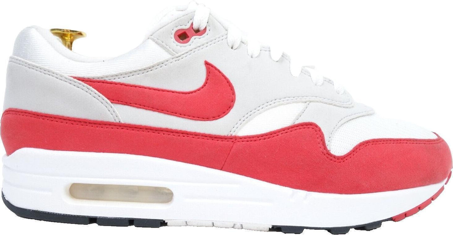 Size 12 - Nike Air Max 1 OG Anniversary Red Grey White Suede (908375-100)