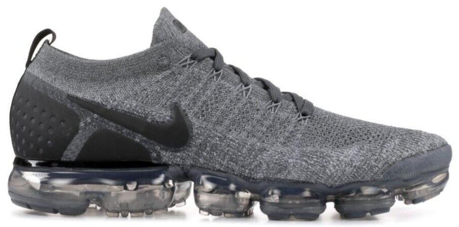 Size 9.5 - Nike Air Vapormax Flyknit 2 Wolf Grey Black Suede (942842-002)