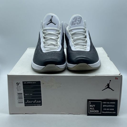 Size 9.5 - Air Jordan 2011 White Black White Leather (436771-101)