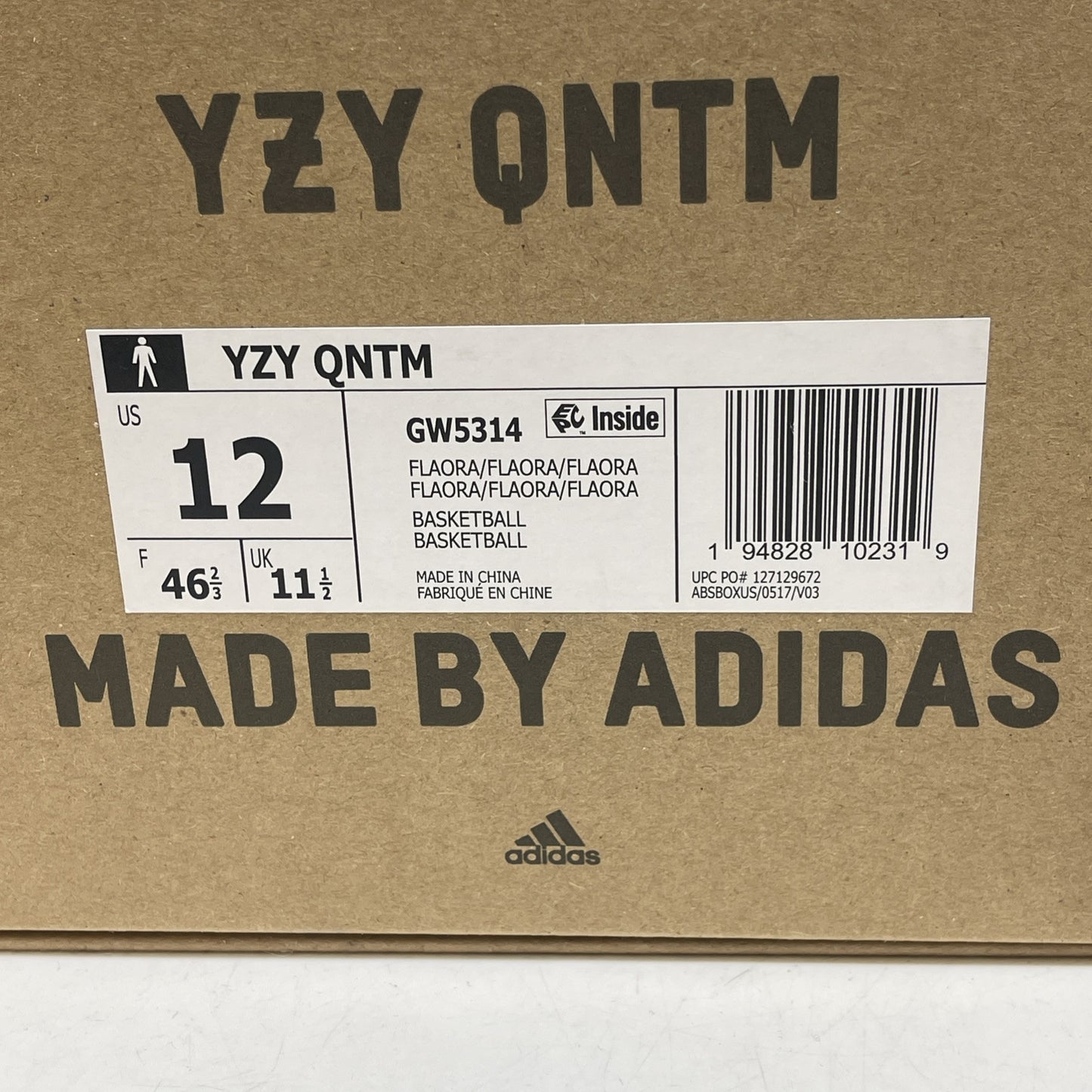 Size 12 - adidas Yeezy Quantum Flash Orange Black Suede Leather (GW5314)