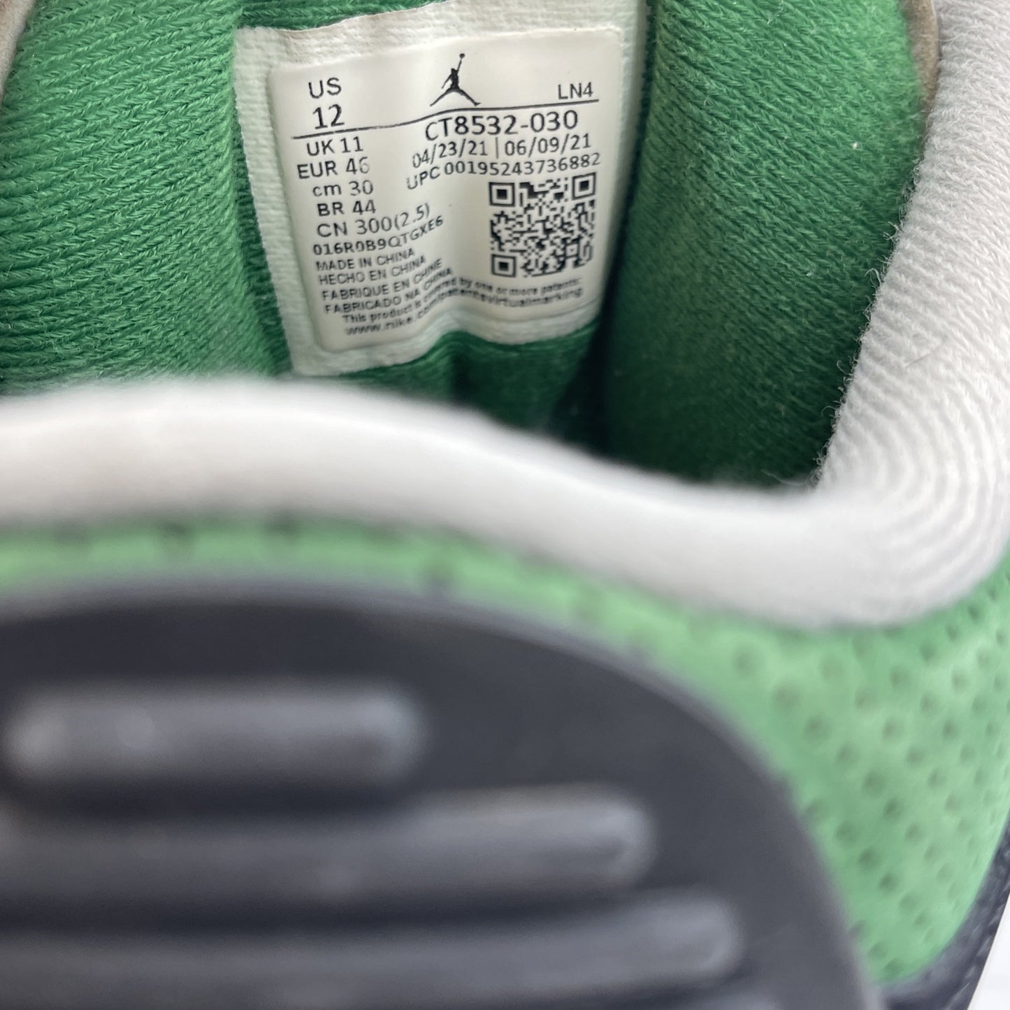 Size 12 - Jordan 3 Retro Mid Pine Green Black Grey Suede (CT8532-030)
