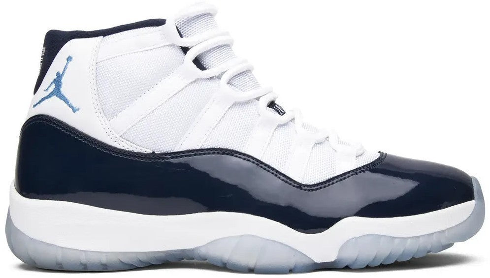 Size 8.5 - Jordan 11 Retro High Win Like '82 Blue White Leather (378037-123)