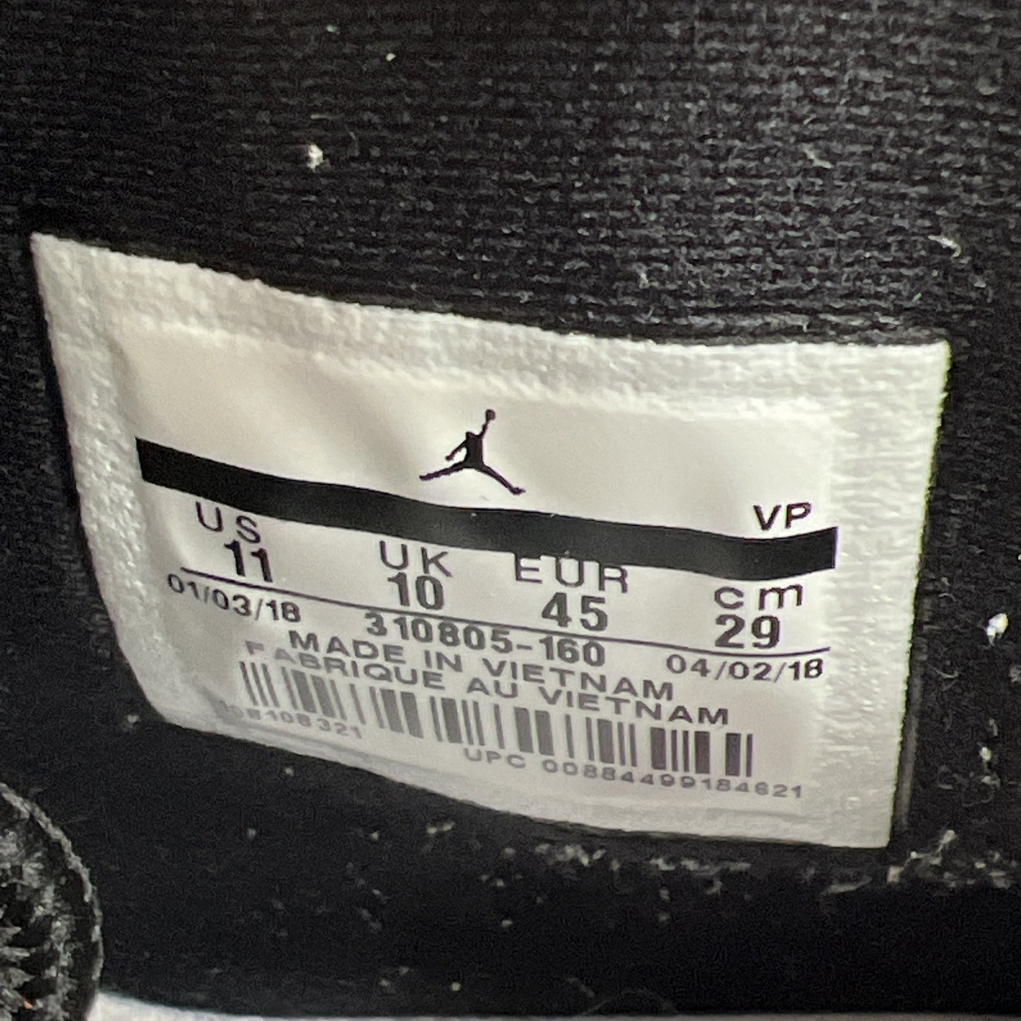 Size 11 - Air Jordan 10 Westbrook Class of 2006 (310805-160)