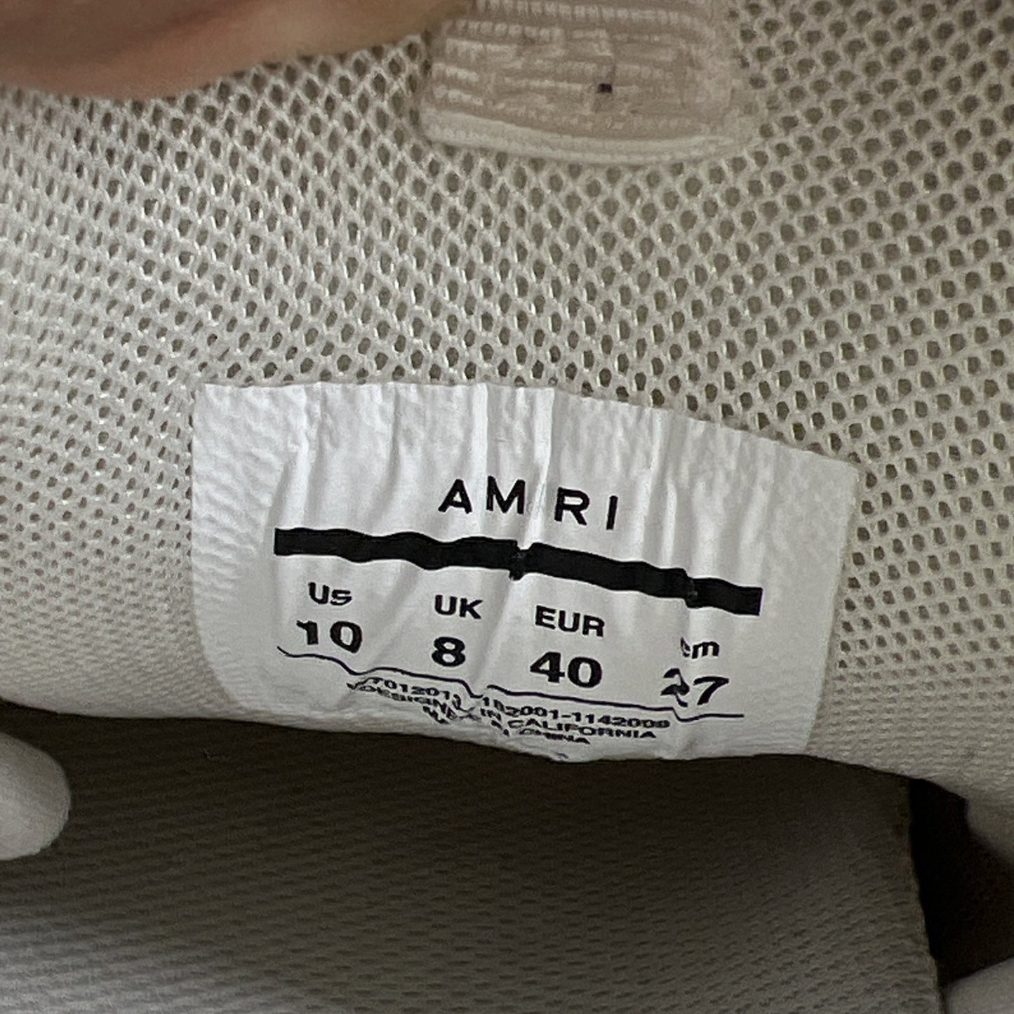 Size 10 - Amiri Bone Runner Mens Sneakers - Beige
