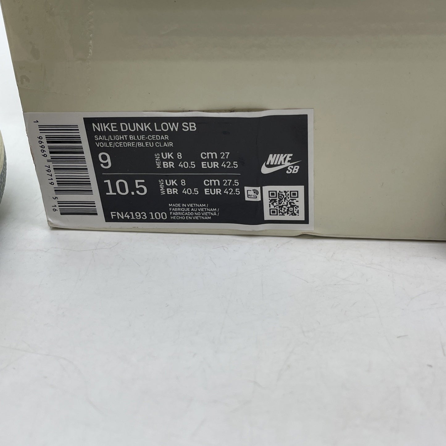 Size 9 - Nike Crenshaw Skate Club x Dunk SB Low Ivory Suede (FN4193-100)