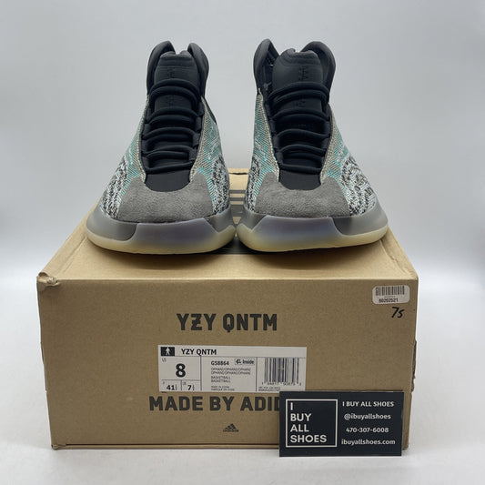 Size 8 - adidas Yeezy Quantum Teal Blue Grey Black Suede (G58864)
