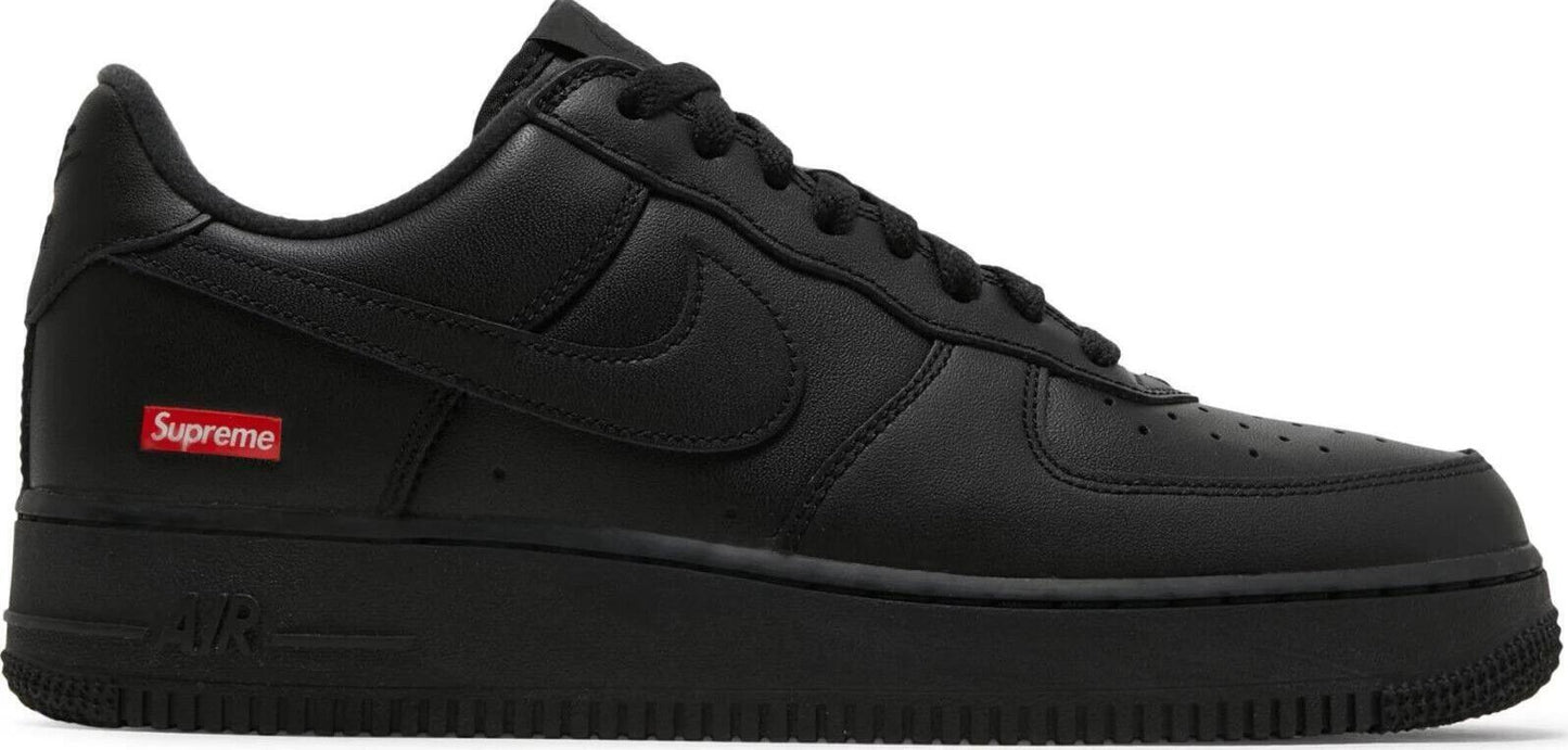 Size 9 - Nike Air Force 1 Low x Supreme Box Logo - Black (CU9225-001)